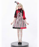 【5点セット】 かわいい コスプレ ハロウィン ホラー ピエロ コスチューム 仮装 制服パーティー JC2-XJ4267