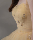 ロングドレス キャバドレス パーティードレス フェアリー チュール ボリュームスカート キャミソール 森ガール風 ビジュー付き エンゲージメント バースデー パーティー JC2-XYYB-36