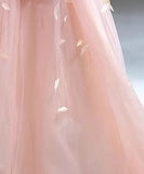 ロングドレス キャバドレス パーティードレス ピンク 羽根付き 蝶結び エレガント パーティー 誕生日 結婚式 披露宴 LW2-ZX219