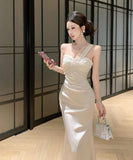 ロングドレス キャバドレス セクシー 上品 ワンショルダー チェーンデザイン 肩見せ ドレープ パーティー JC2-ZED888743DXH238A