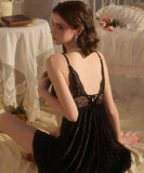 【3色】セクシー ルームウェア キャミソールネグリジェ レース パジャマ Vネック  KS8-GR5909