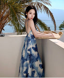 ロングドレス サンドレス 気質 かわいい 夏新作 海 ワンピース YH2-QJ9782