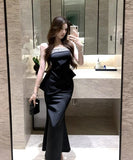 【2色】ロングドレス　荷葉模様ミディ丈ノースリーブドレスセットアップエレガント風・涼感素材    HMZ2-ZED883354DXH502