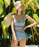 2点セット 水着 モノキニ ビキニ かわいい ヒナギク 花柄 セクシー 海辺 YH7-KSD2096