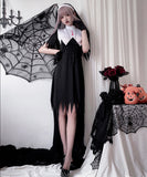 【4点セット】 セクシー コスプレ ハロウィン シスターコスチューム クロス マリア風 舞台用コスチューム 制服パーティー JC2-XJ9040