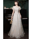 ロングドレス キャバドレス パーティードレス 半袖 スパンコール シンプル 上品 バースデー パーティー JC2-MLB1154