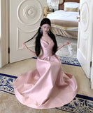 Lady's coco ロングドレス キャバドレス フレンチヴィンテージ ウエストマーク Vネック 上品 パーティー JC2-CD5-109-85070700