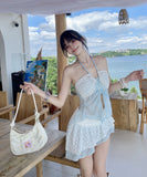 水着 ビキニ セクシー スカートフェア リーレース ギャル 小胸さん リゾート　温泉 DQ7-DP-A23039