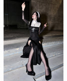 【5点セット】 セクシー コスプレ ハロウィン 神コス シスターコス 大人の色気 コスチューム パーティー 仮装パーティー JC2-XJJ282