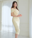 【2色】ミニドレス キャバドレス おしゃれ セクシー 通勤 ワンショルダー YH2-ZED886633BH506