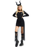 【5点セット】 セクシー コスプレ ハロウィン 魔女風 ゴシック パンク風 クイーンスタイル コスチューム 制服パーティー JC2-XJ99046