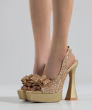 【2色】ハイヒール パンプス エレガント ピカピカ 蝶結び 脚長効果 セクシ YH5-XL-JJM-663-3