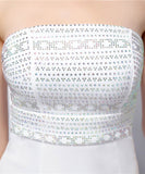 【3色】ロングドレスベアトップキラキラセクシー手作りドレスナイトドレス高級感演奏会宴会パーティーイベント WQ2-YEY18717#