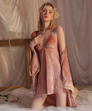 【5色】セクシー レース ナイトドレス  バックオープン ルームウェア LW8-GR2523