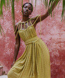 【6色】サンドレス ロングドレス 谷間見せ バックレスドレス おしゃれ クロシェ編み hot girl WQ2-CM81633