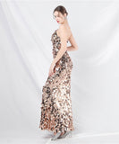 【6色】ロングドレス キラキラ パーティードレス ワンーショルダー お姫様 誕生日 演奏会 イベント宴会 WQ2-YEY31579#