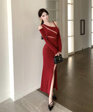 Lady's coco ロングドレス キャバドレス セクシー カットアウト スリット入り マーメイドドレス 指名 パーティー イベント JC2-ZED889186DXH343B