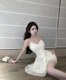 キャバドレス ミニドレス セクシー 気質 着痩せ Aライン 体型カバー YH2-DD6881