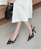 【3色】ハイヒール バックストラップサンダル ポインテッドトゥ サテン ドット柄 ガーリー デート お出かけ JC5-JLG-MZU-8919-2