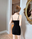 【3色】キャバドレス ミニドレス セクシー 谷間見せ party レース おしゃれ YH2-DD6643