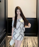 ミニドレス　エレガント花柄パーティードレスおしゃれ  HMZ2-ZED883358DXH502