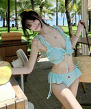 【2色】水着 ビキニ セクシー ガーリー キュート 小胸さん向け 清楚系 温泉 リゾート ビーチ INS映え JC7-DP-A23028