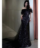 ロングドレス キャバドレス パーティードレス マーメイド フレンチ 上品 オフショルダー イブニングドレス パーティー JC2-MLB232136