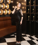 【5色】ロングドレス キラキラ セクシー エレガント 気質 演奏会 宴会 YH2-YEY18177#