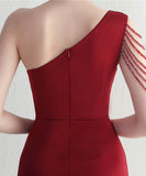 【6色】ロングドレス キラキラ パーティードレス ワンーショルダー お姫様 誕生日 演奏会 宴会 WQ2-YEY19971#