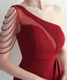 【6色】ロングドレス キラキラ パーティードレス ワンーショルダー お姫様 誕生日 演奏会 宴会 WQ2-YEY19971#