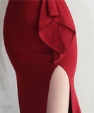 【6色】ロングドレス キラキラ パーティードレス ワンーショルダー お姫様 誕生日 演奏会 宴会 WQ2-YEY19971#