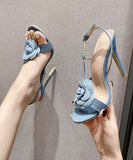 【2色】ハイヒール パンプス 脚長効果 宴会 美足効果 花 セクシー YH5-XL-ZL-2443-5