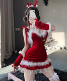 【5点セット】クリスマス 大人可愛い セクシー サンタ服 魅惑 コスチューム JC2-DML64