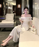 ロングドレス キャバドレス セクシー 清楚感 サテン マーメイドライン JC2-XHY917772