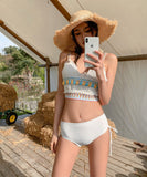 ビキニ セクシー ニット 水着 モノキニ Vネック ビーチ かわいい YH7-YZM-QMYA768