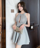 【4色】Lady's coco ミニドレス キャバドレス セクシー 着やせ Aライン ノースリーブ ウエストシェイプ ぽっこりお腹カバー 大人可愛い きれいめ 神コーデ クラブ JC2-YM8876