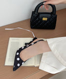 【3色】ハイヒール バックストラップサンダル ポインテッドトゥ サテン ドット柄 ガーリー デート お出かけ JC5-JLG-MZU-8919-2