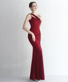 【4色】Lady's coco ロングドレス キャバドレス セクシー サテン 細見え ワンショルダー タイト マーメイドドレス パーティー 結婚式 イブニングドレス JC2-YEY18987