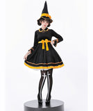 【3点セット】 かわいい コスプレ ハロウィン ウィッチ  仮装 パンプキンモチーフ 制服パーティー JC2-XJJ232