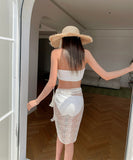 3点セットビキニ モノキニ 水着 セクシー 谷間露出 ビーチ 着痩せ おしゃれ YH7-CF743