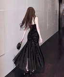 ロングドレス キャバドレス セクシー チュール切り替え スパンコール キャミワンピ パーティー 誕生日 JC2-DD4030