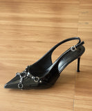 ハイヒール ピンヒール スタッズ付き ストラップ ポインテッドトゥ クローズドトゥ バックストラップ サンダル JC5-FZ-MX-067-26