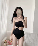 【5色】水着 非対称 モノキニ ビキニ 可愛い ビーチ セクシー 着痩せ 肌見せ YH7-CF1222