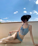 【三点セット】水着 ビキニ セクシー 韓国風 INS風 小胸さん向け 無地 リゾート ビーチ 温泉 DQ7-DP-A23047