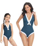 【3type】親子 ペアルック 水着 ペア キッズ レディース ワンピース 体型カバー リンクコーデ 親子水着 キッズ水着 YH7-HY-X2307