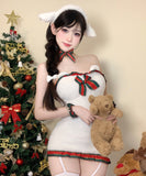 【3点セット】クリスマス 大人可愛い セクシー サンタ服 清楚系 超ミニ チューブドレス JC2-DML50