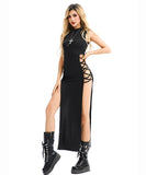 【2点セット】 セクシー コスプレ ハロウィン 闇姫 夜ナカ ブラック 仮装パーティー JC2-XJJ099