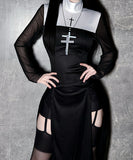 【5点セット】 セクシー コスプレ ハロウィン 神コス シスターコス 大人の色気 コスチューム パーティー 仮装パーティー JC2-XJJ282