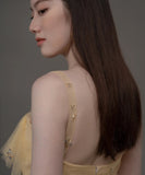 ロングドレス キャバドレス パーティードレス フェアリー チュール ボリュームスカート キャミソール 森ガール風 ビジュー付き エンゲージメント バースデー パーティー JC2-XYYB-36