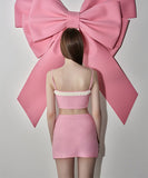 ビキニ モノキニ かわいい 水着 蝶結び 温泉 おしゃれ 体型カバー YH7-DP-A32677